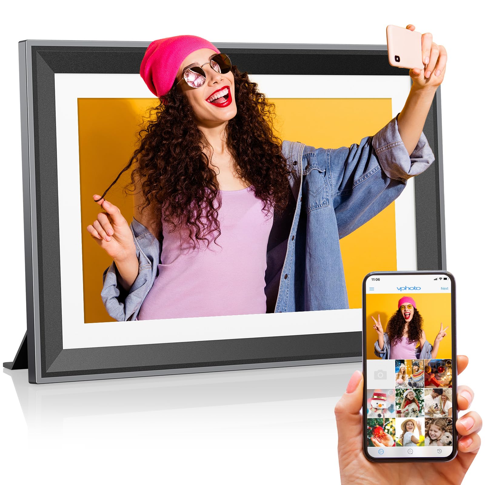 Amazon.com : Upgraded 10 Inch WiFi Digital Photo Frame 16GB Smart